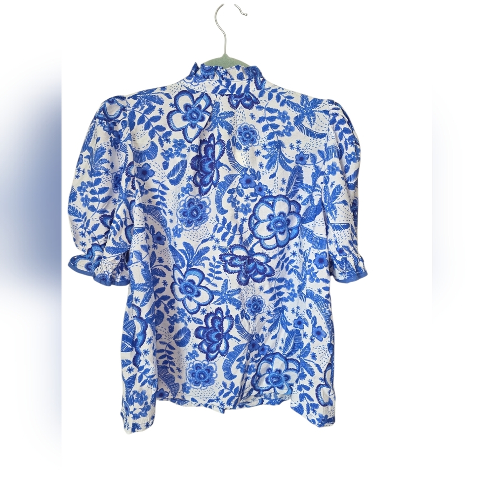 New Avara TCEC Naomi Floral Blouse Medium - Picture 7 of 8